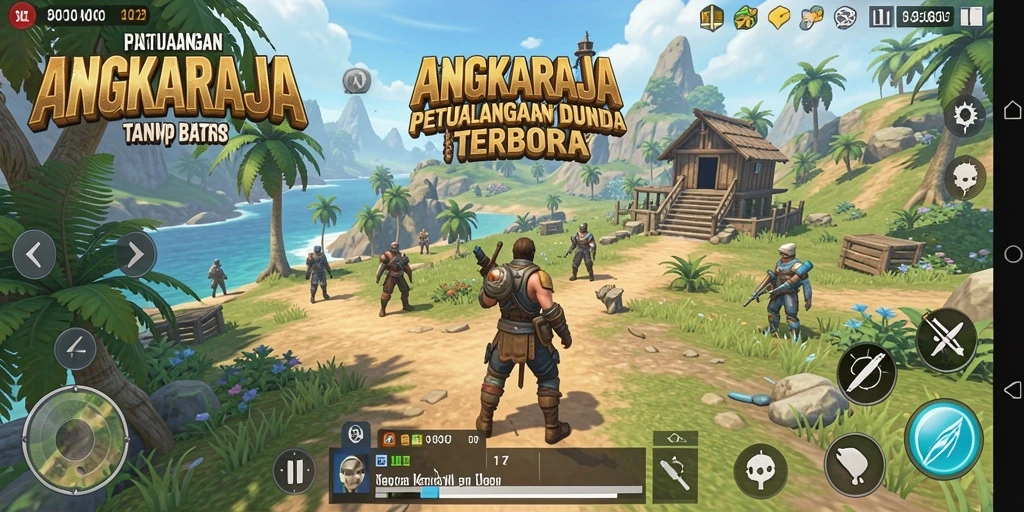 Tampilan menakjubkan dari dunia terbuka di ANGKARAJA.