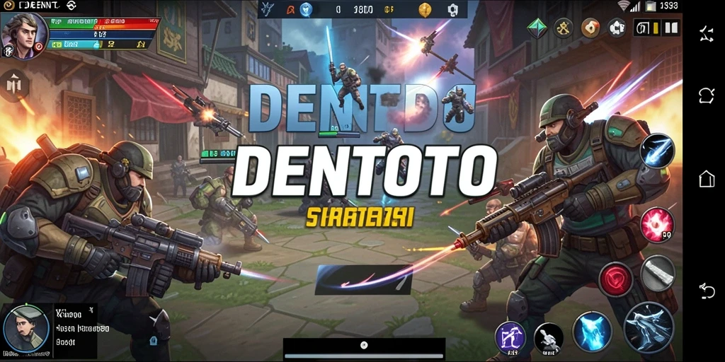 Tampilan gameplay DENTOTO yang menegangkan dan strategis.