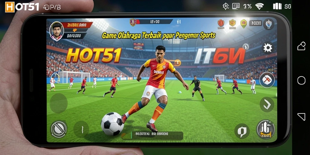 Tampilan menarik dari permainan HOT51 yang menunjukkan aksi olahraga.