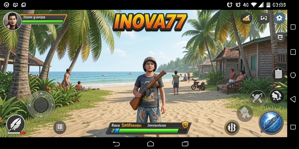 Screenshot gameplay yang menunjukkan kesenangan bermain INOVA77.