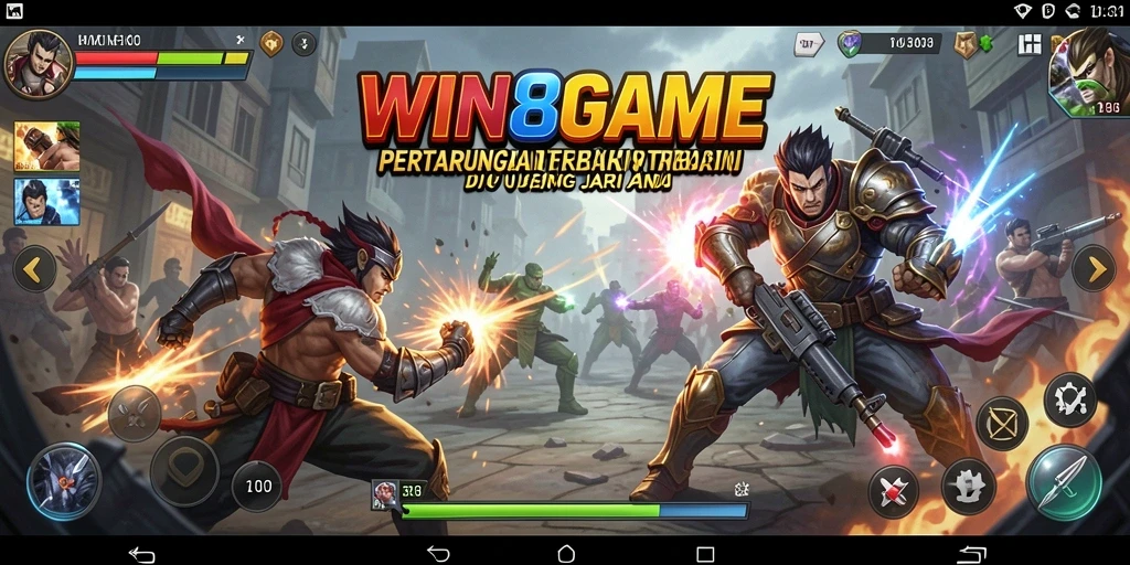 Screenshot gameplay WIN8GAME yang mendebarkan.